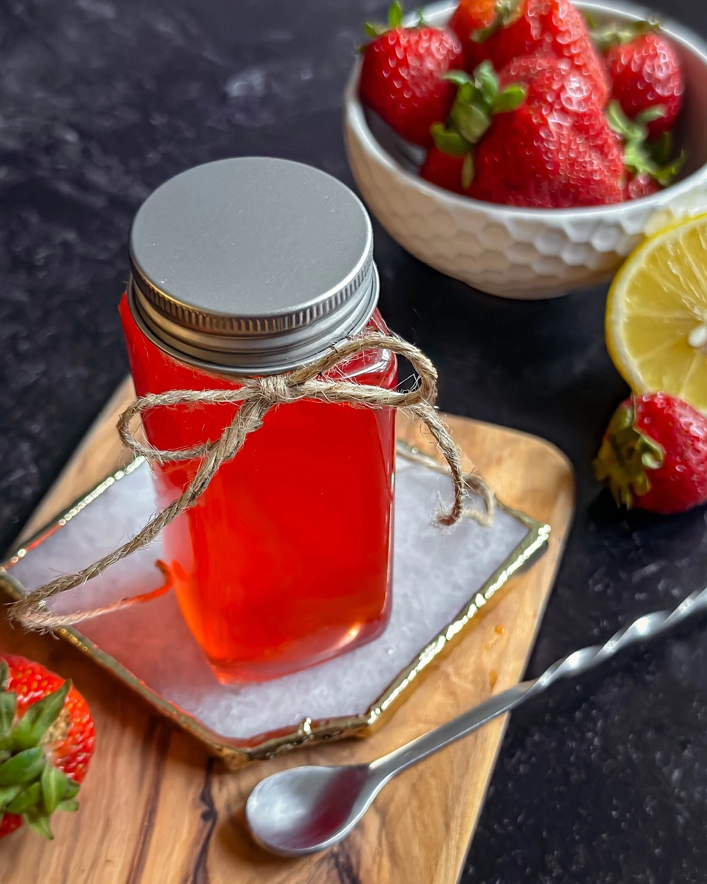 Quick & Easy Homemade Strawberry Simple Syrup Recipe